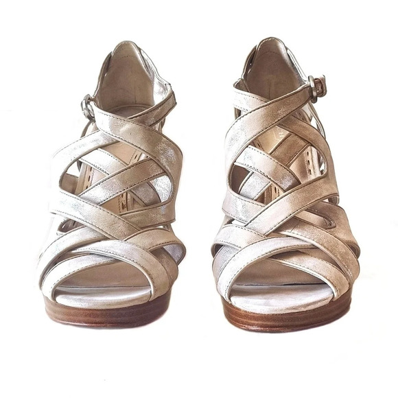 Coach Alba Metallic Champagne Stilletto Fairycore Evening Going Out Wedding - Picture 5 of 10